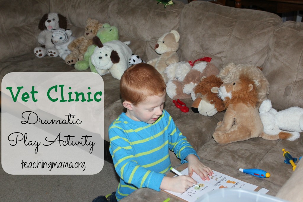 Vet Clinic Dramatic Play Activity