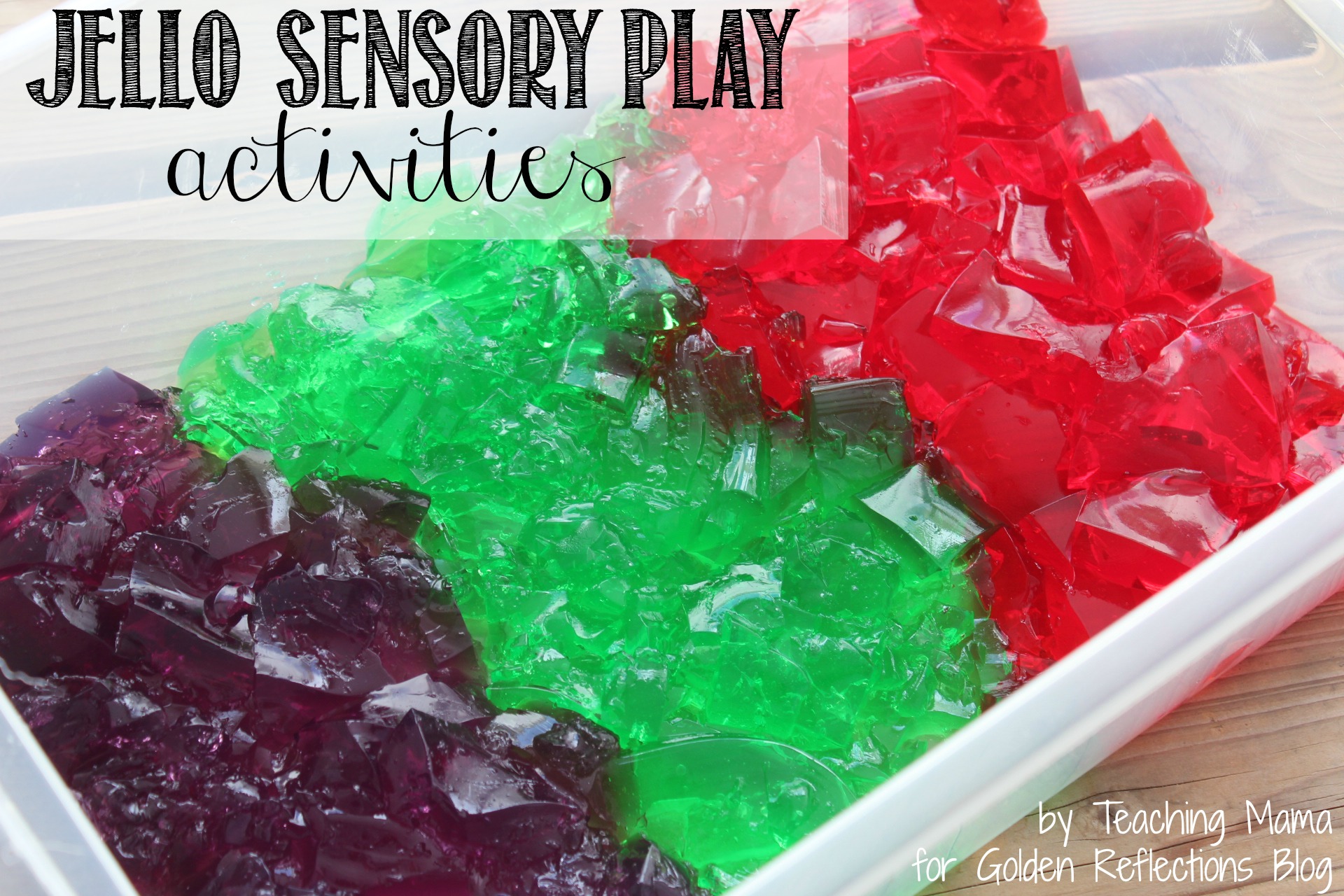 Jello Party: a truly hysterical sensory activity for toddlers