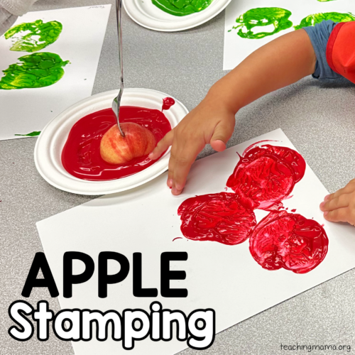 Apple Painting Activity for Preschoolers - Teaching Mama