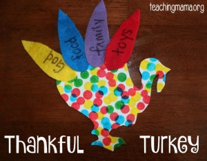 Thankful Turkey Craft for Toddlers & Preschoolers - Teaching Mama