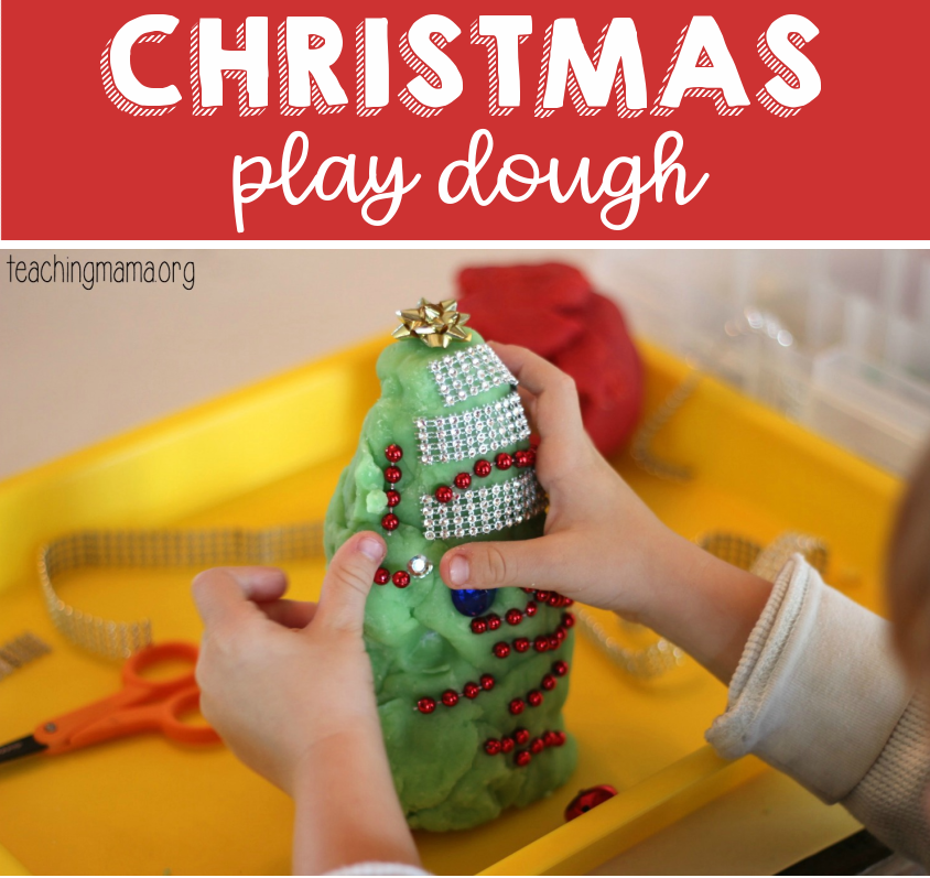 Christmas Play Dough: The Easiest Recipe! - Teaching Mama