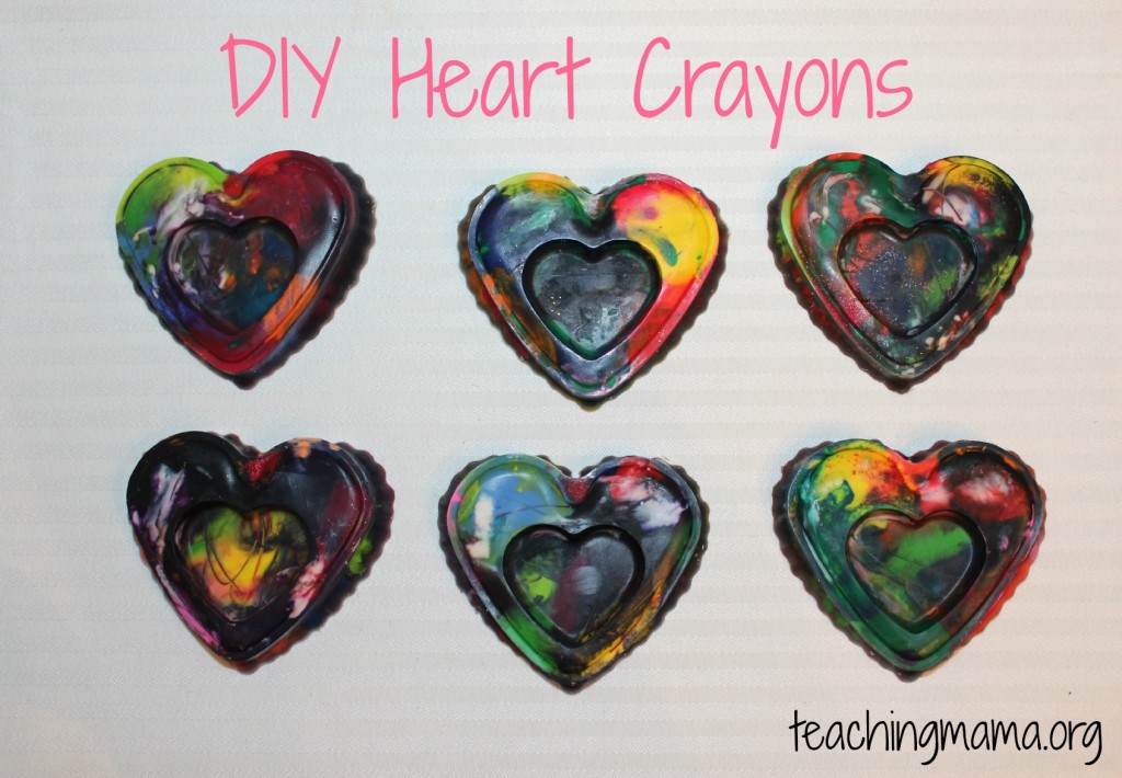 DIY Heart Crayons