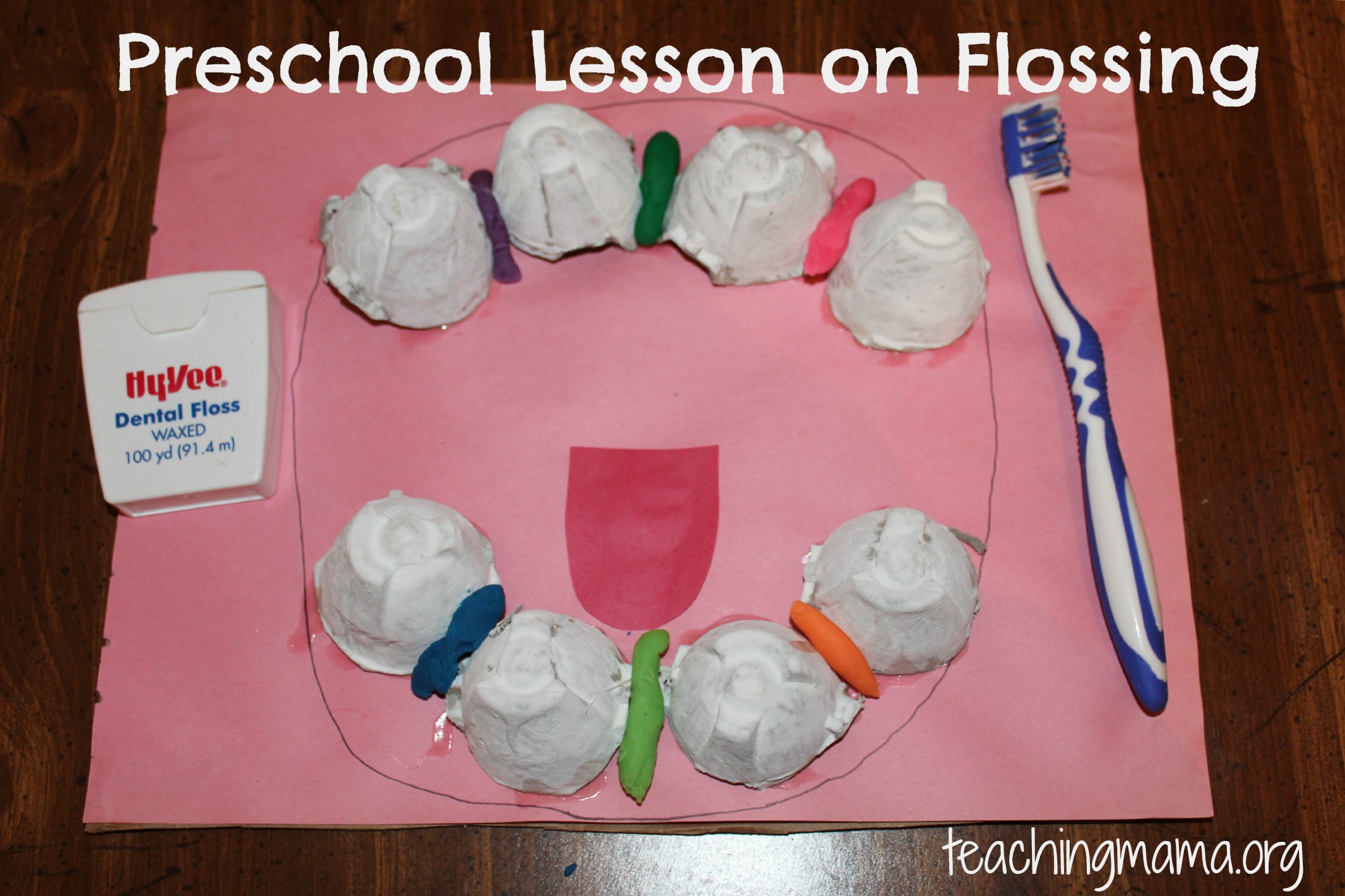 Flossing Activity for Preschoolers