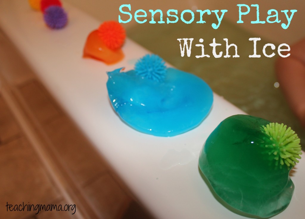 Sensory Play with Ice