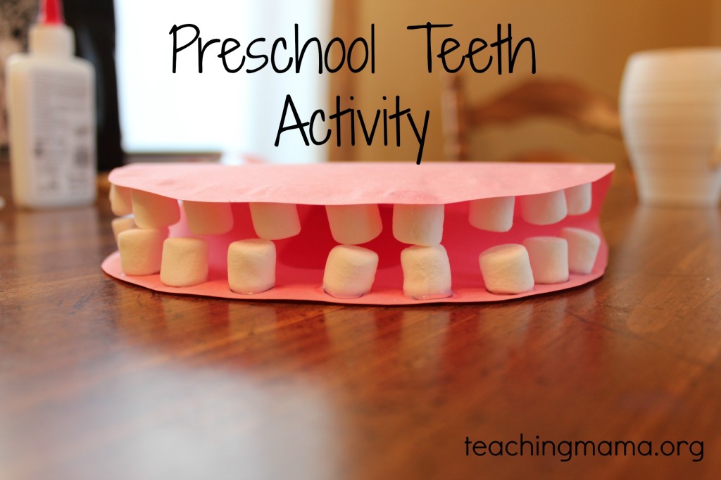 model mouth activity preschool