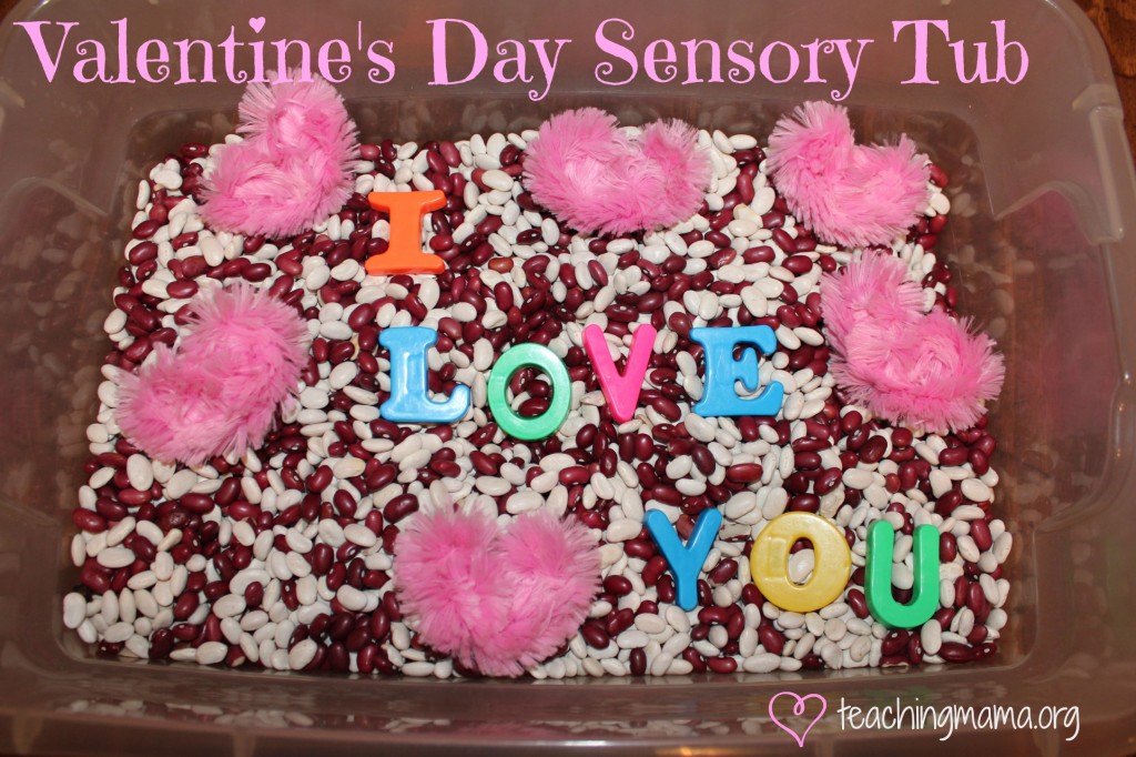 Valentines Day Sensory Tub