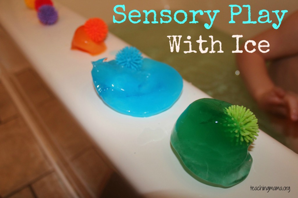 Sensory Play with Ice