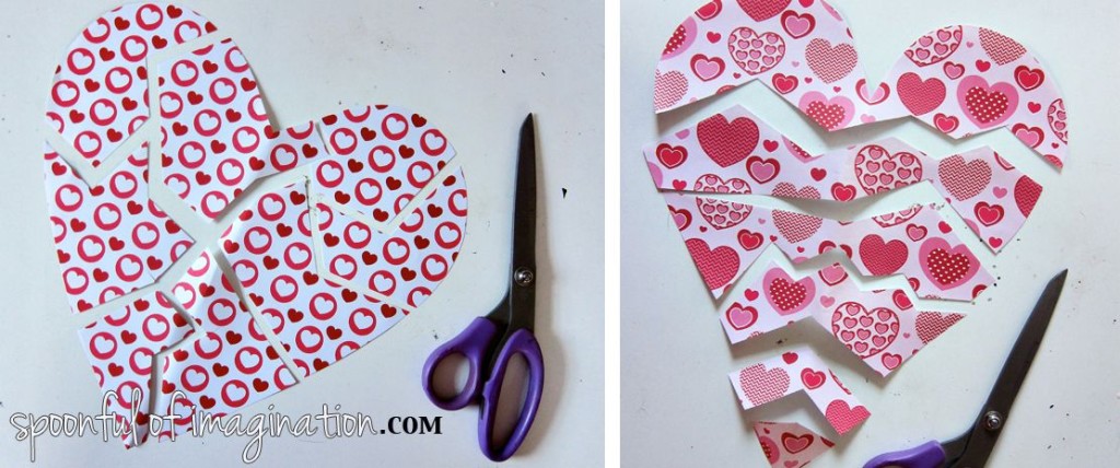 paper heart puzzles
