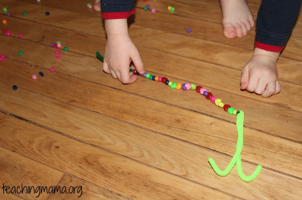 Butterfly Beads on Pipe Cleaner