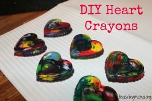 DIY Heart Crayons