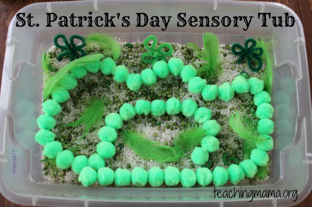 St. Patrick's Day Sensory Tub