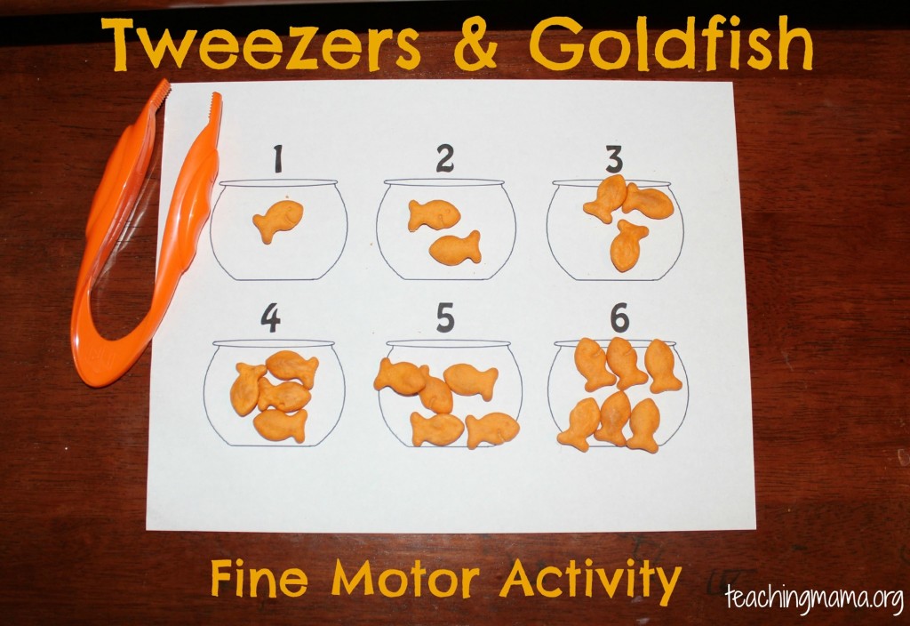 Tweezers and Goldfish Activity