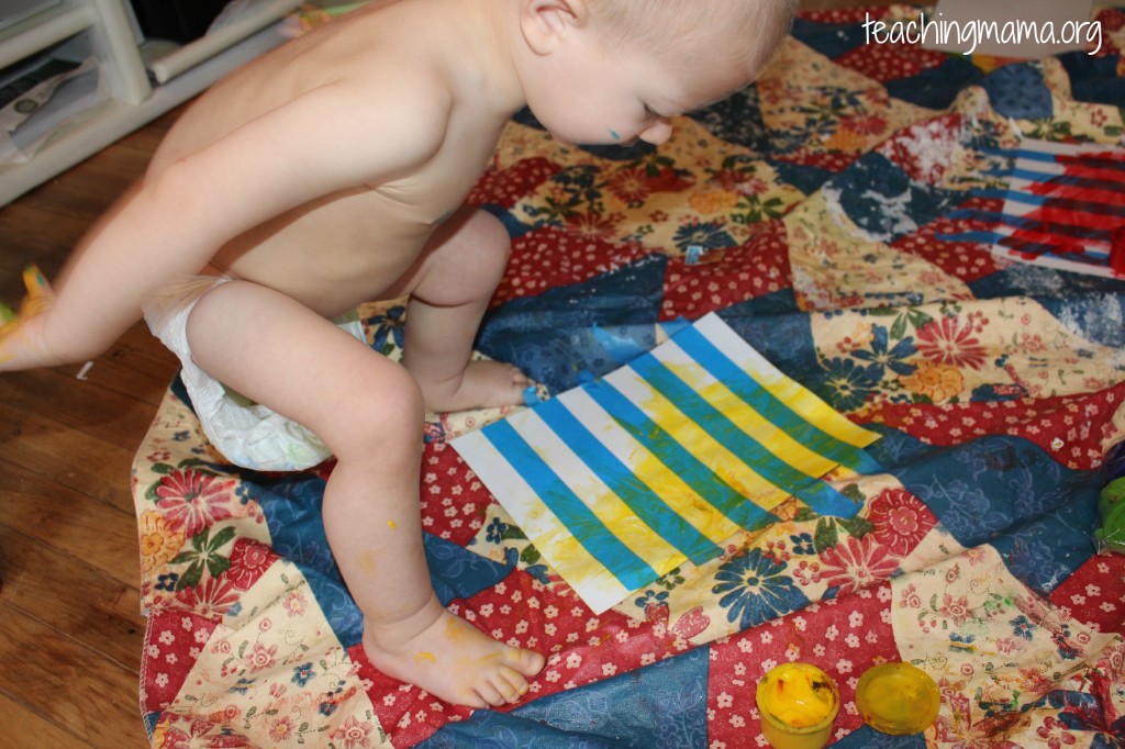 Yellow Finger Paint for Toddlers