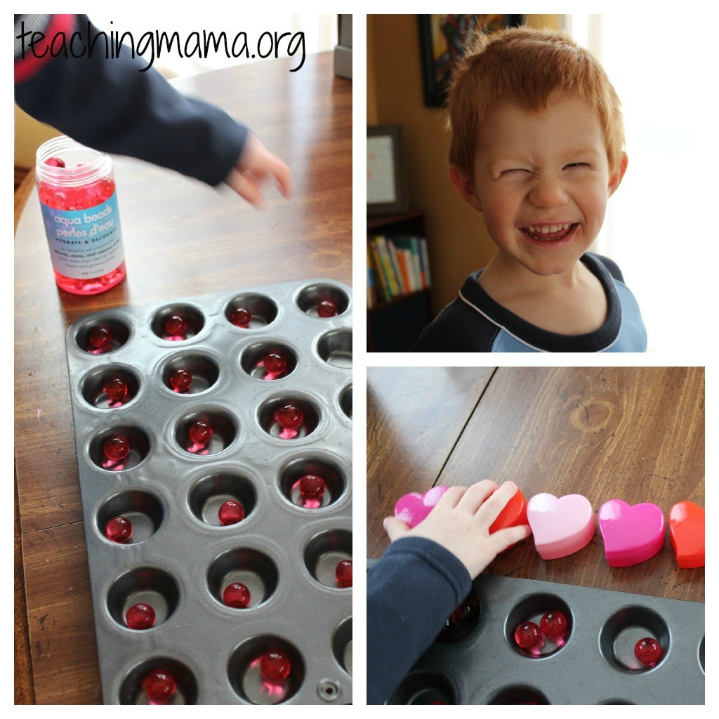 water beads sorting