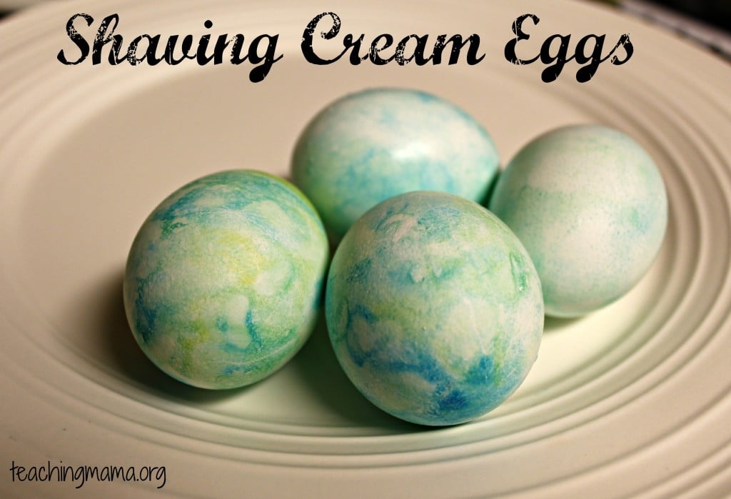 Making Shaving Cream Eggs