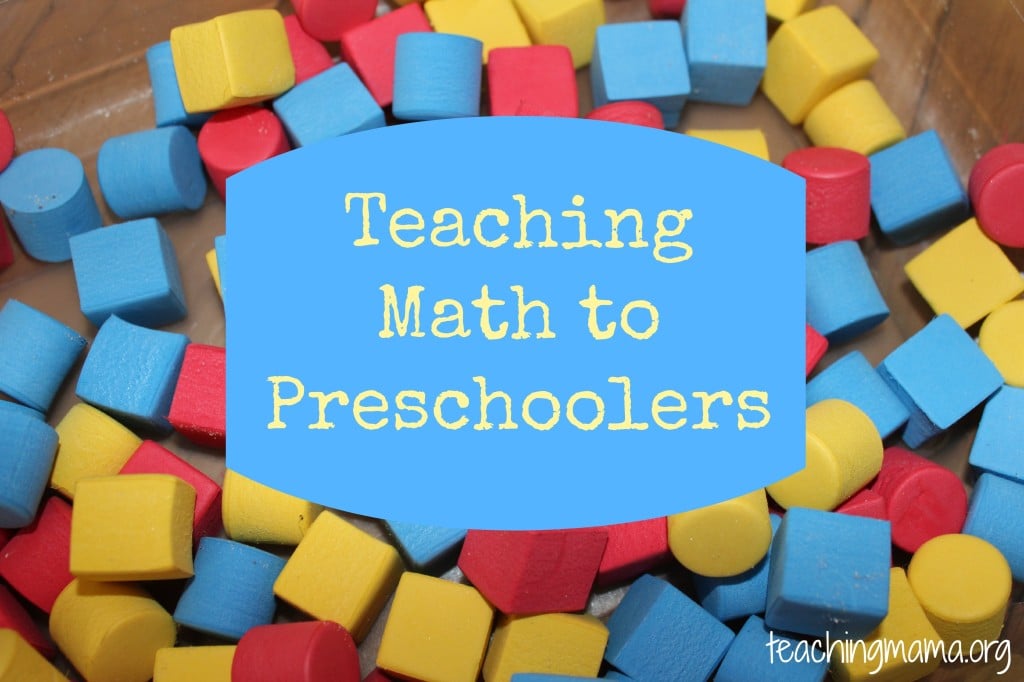 Teaching Math To Preschoolers Teaching Mama