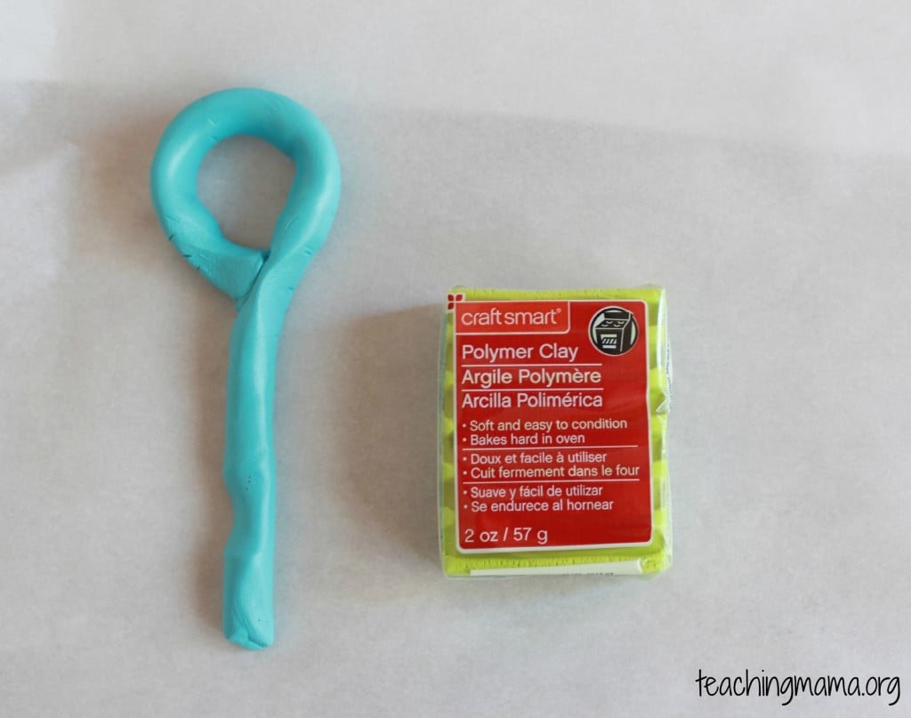 Teaching Mama: Clay for making your own bubble wand