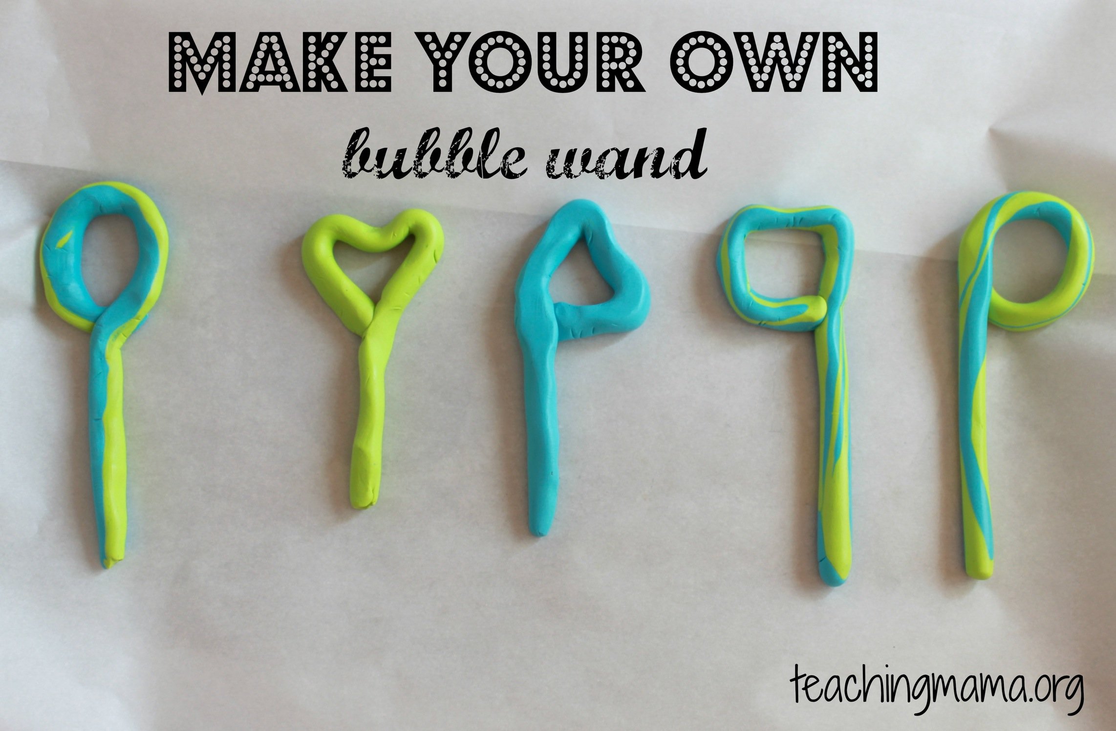 Homemade Bubble Wands and Solution