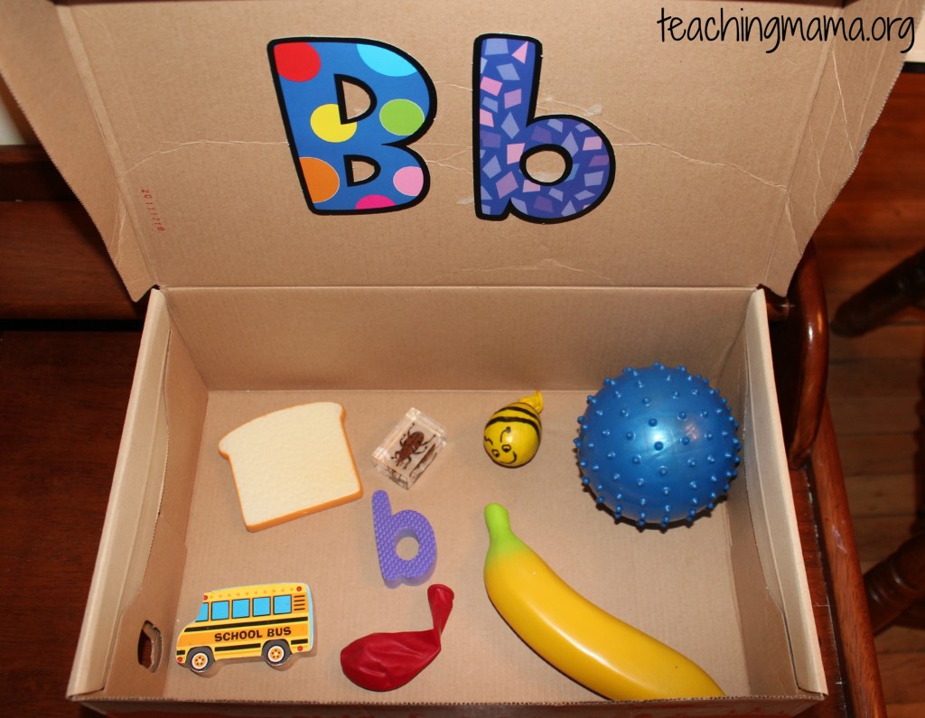 Letter B Alphabet Box