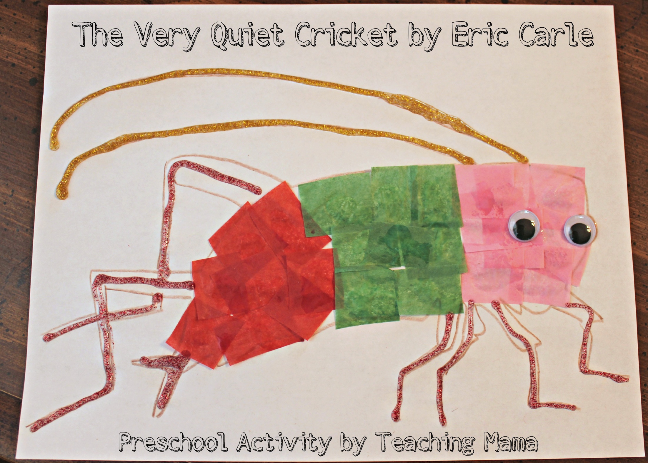 Quiet Cricket Activity - Teaching Mama