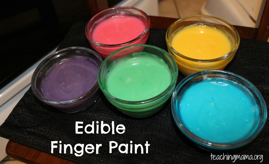 Edible Finger Paint