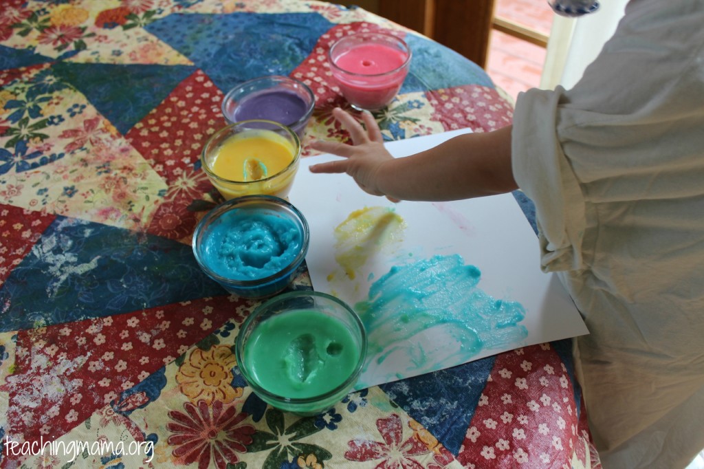 Edible Finger Paint