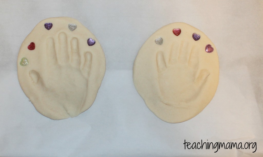 Little hands project using play dough