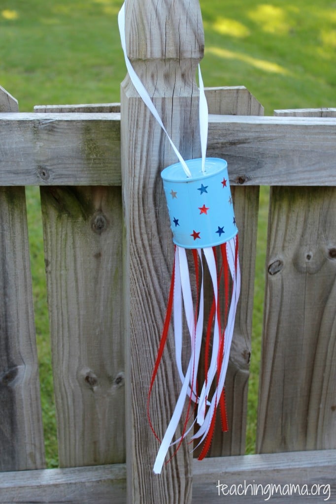 Upcycled Craft: Tin Can Windsock