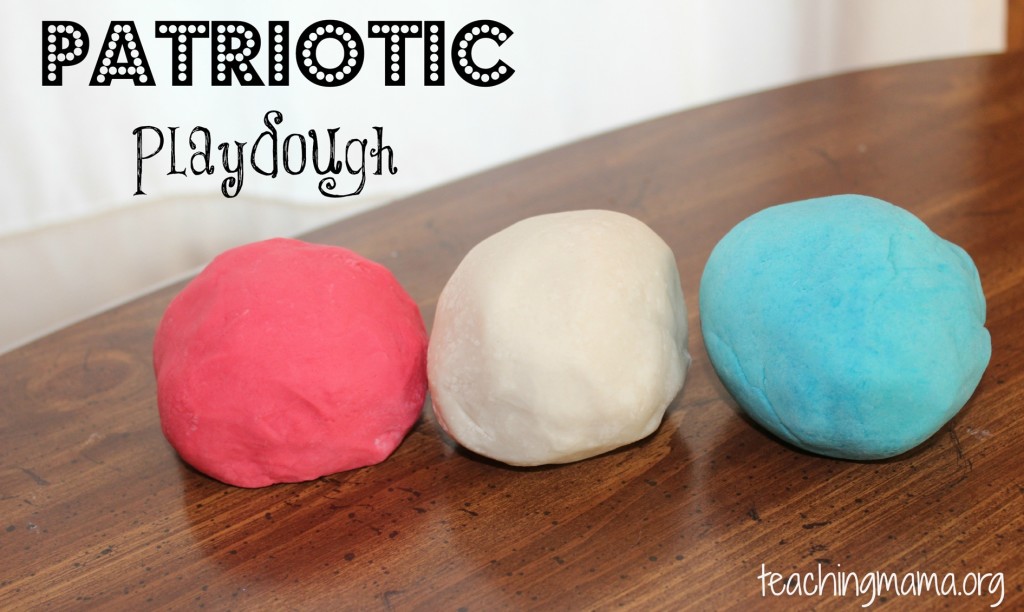 How to Make Patriotic Playdough