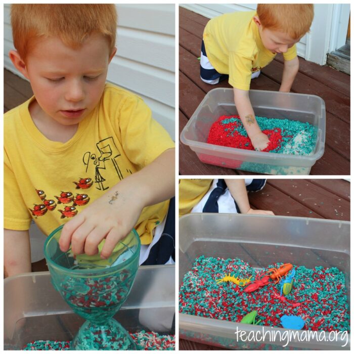 4th of July Sensory Bin - Teaching Mama