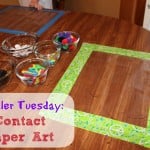 Toddler Tuesday: Contact Paper Art