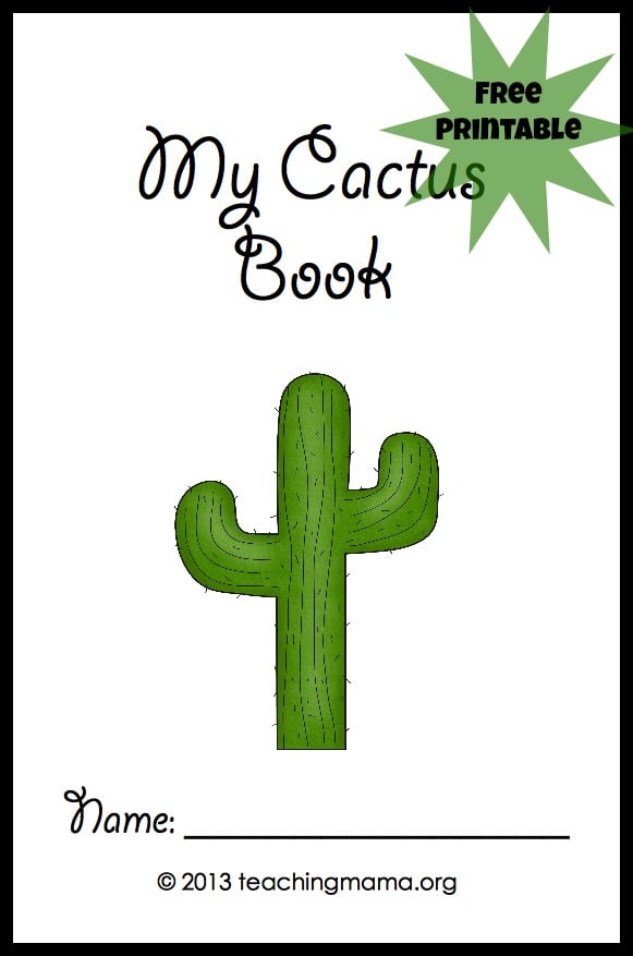 My Cactus Book (Free Printable)