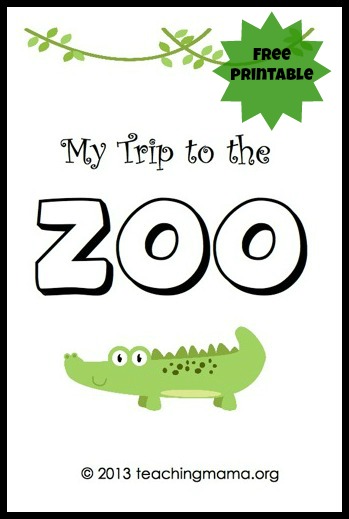 My Trip to the Zoo- Free Printable Booklet!