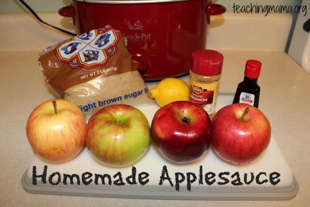 Recipe for Homemade Applesauce