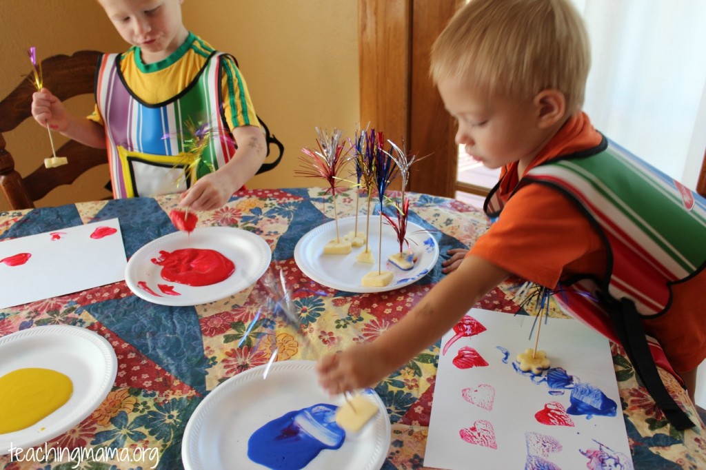 Stamping with Apples