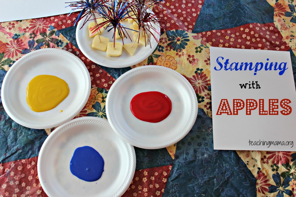 Stamping with Apples