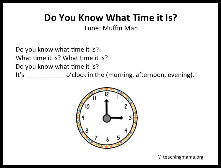 Do you know what time it is song