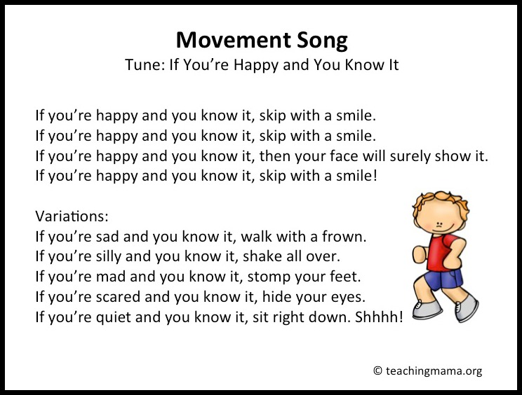 20 Preschool Action and Movement Songs Your Kids Will Love (with Lyrics)