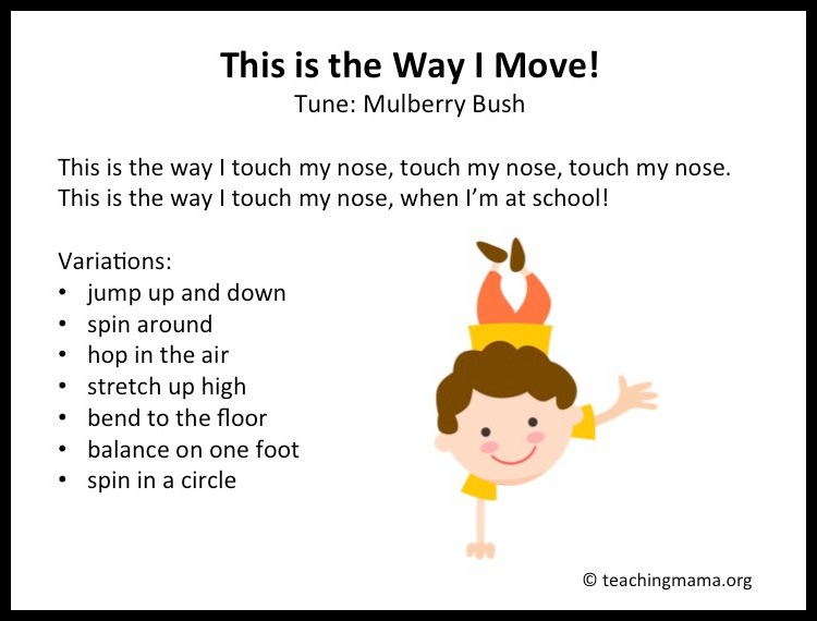 10 Preschool Transitions-- Songs and Chants to Help Your Day Run