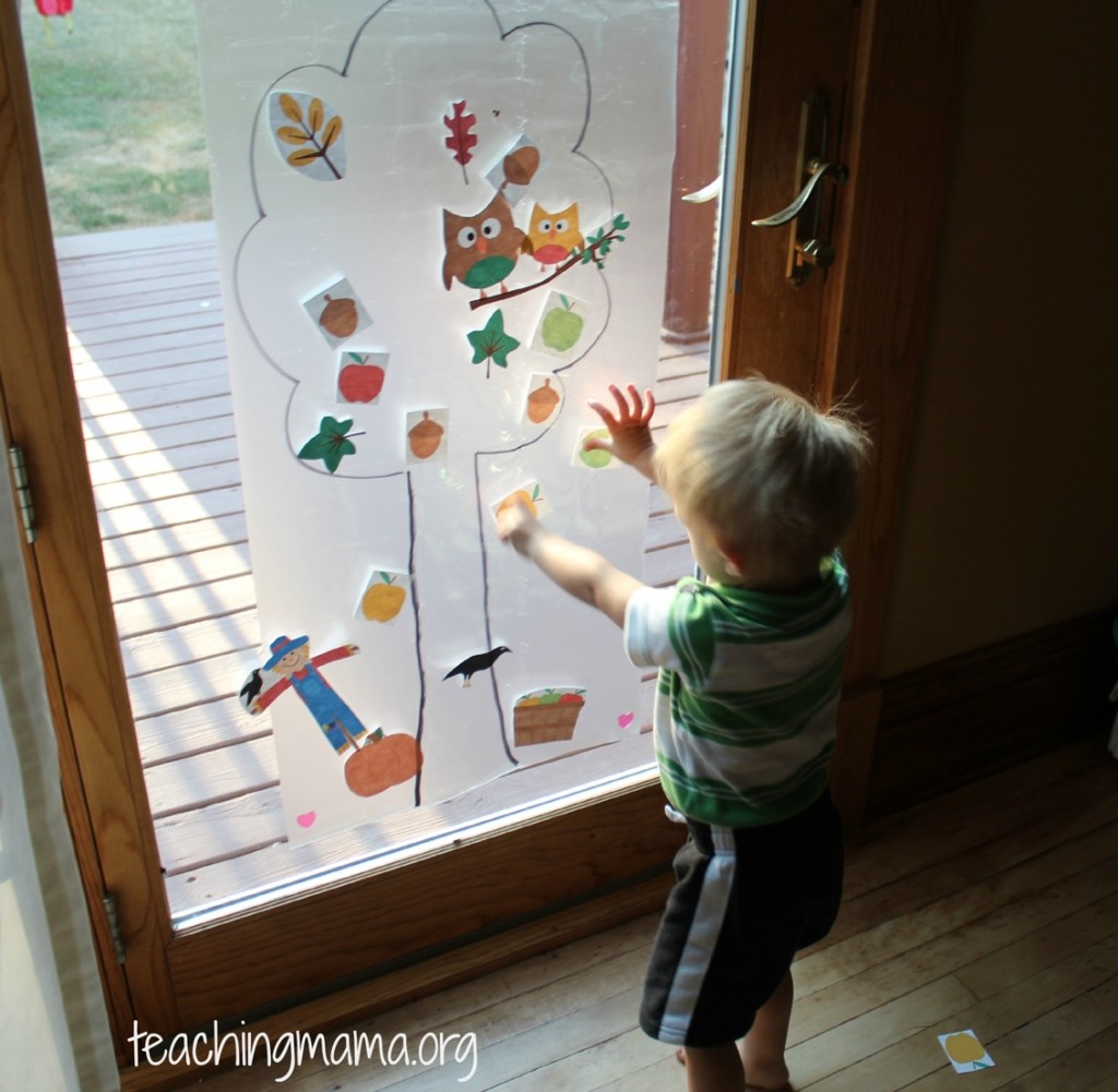 Toddler Tuesday: Sticky Tree Activity