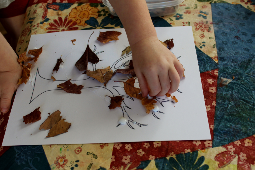 Image result for sensory play with tree leaves