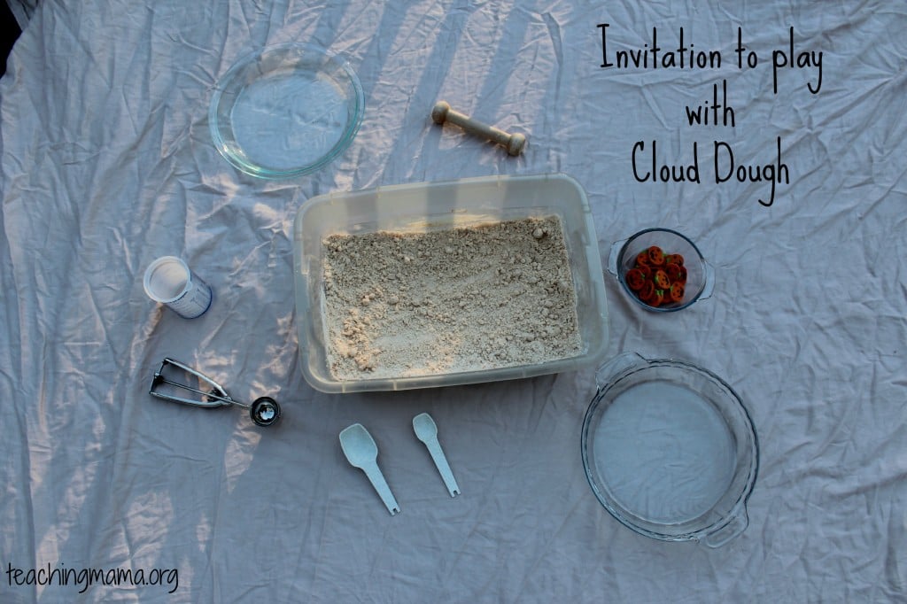 Invitation to Play with Cloud Dough