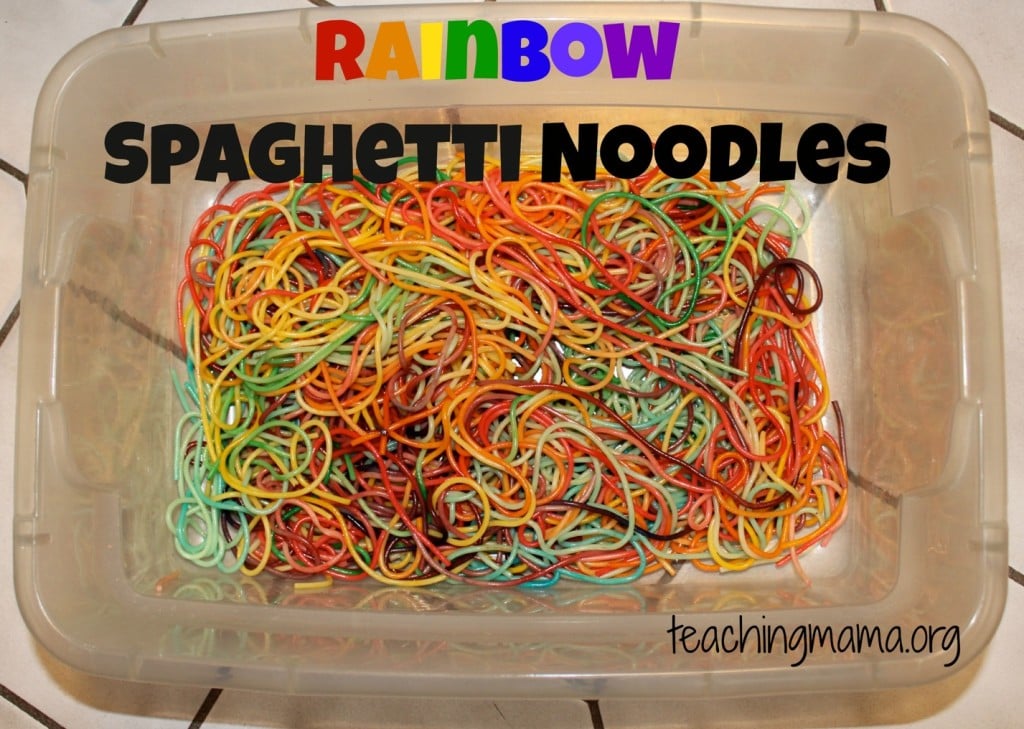 Rainbow Spaghetti Noodles
