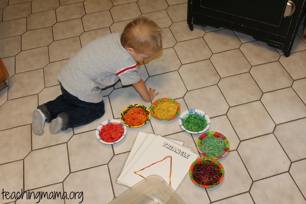 Rainbow Spaghetti Noodles