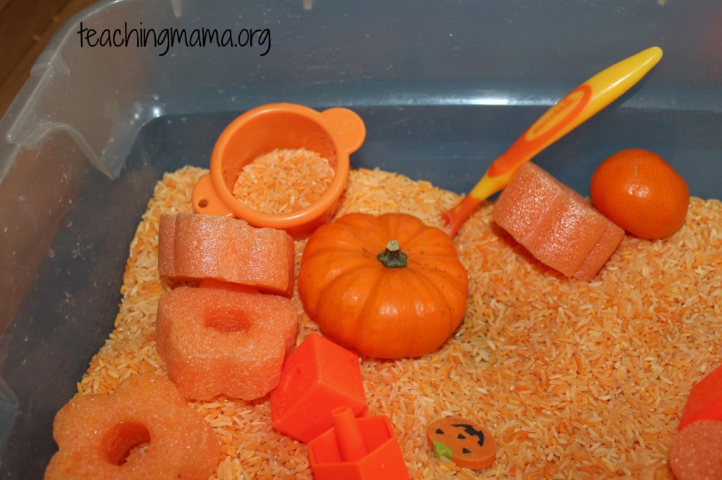 Orange Sensory Bin