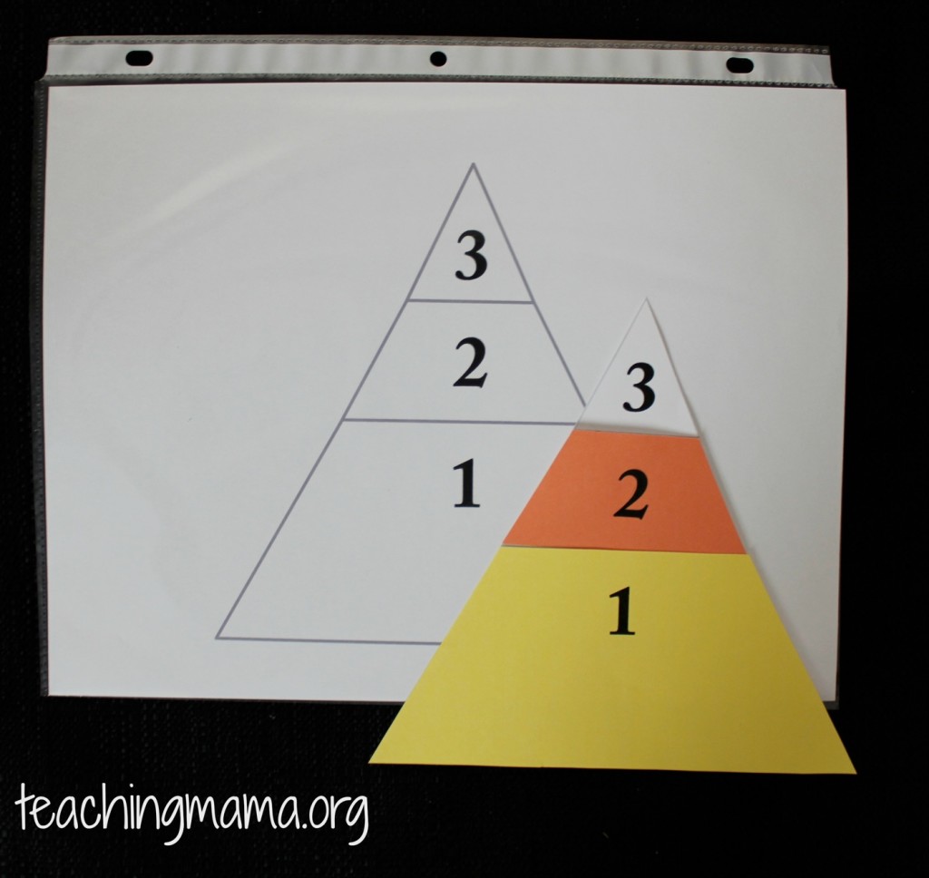 Candy Corn Game for Busy Bags