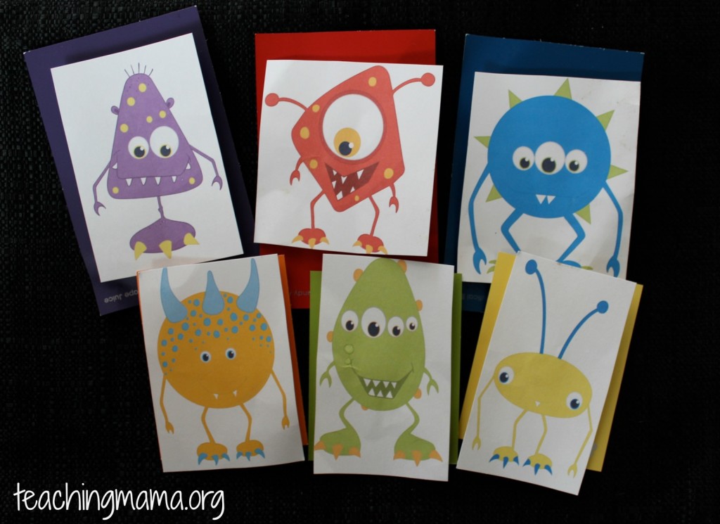 Monster Printable for Busy Bags