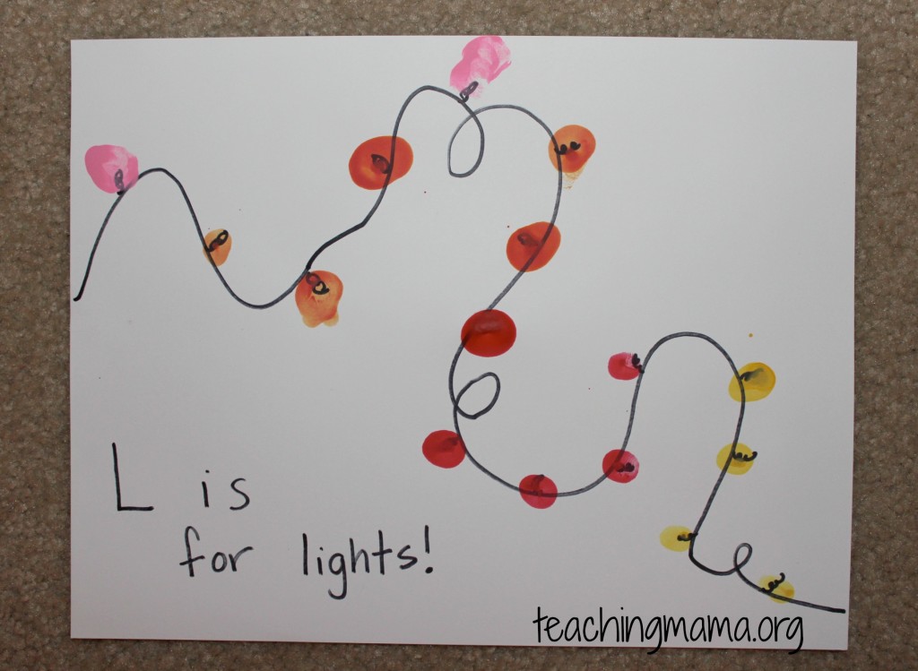 L is for Lights Activity