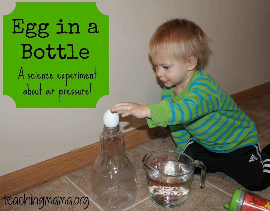 Egg in a Bottle Science Experiment