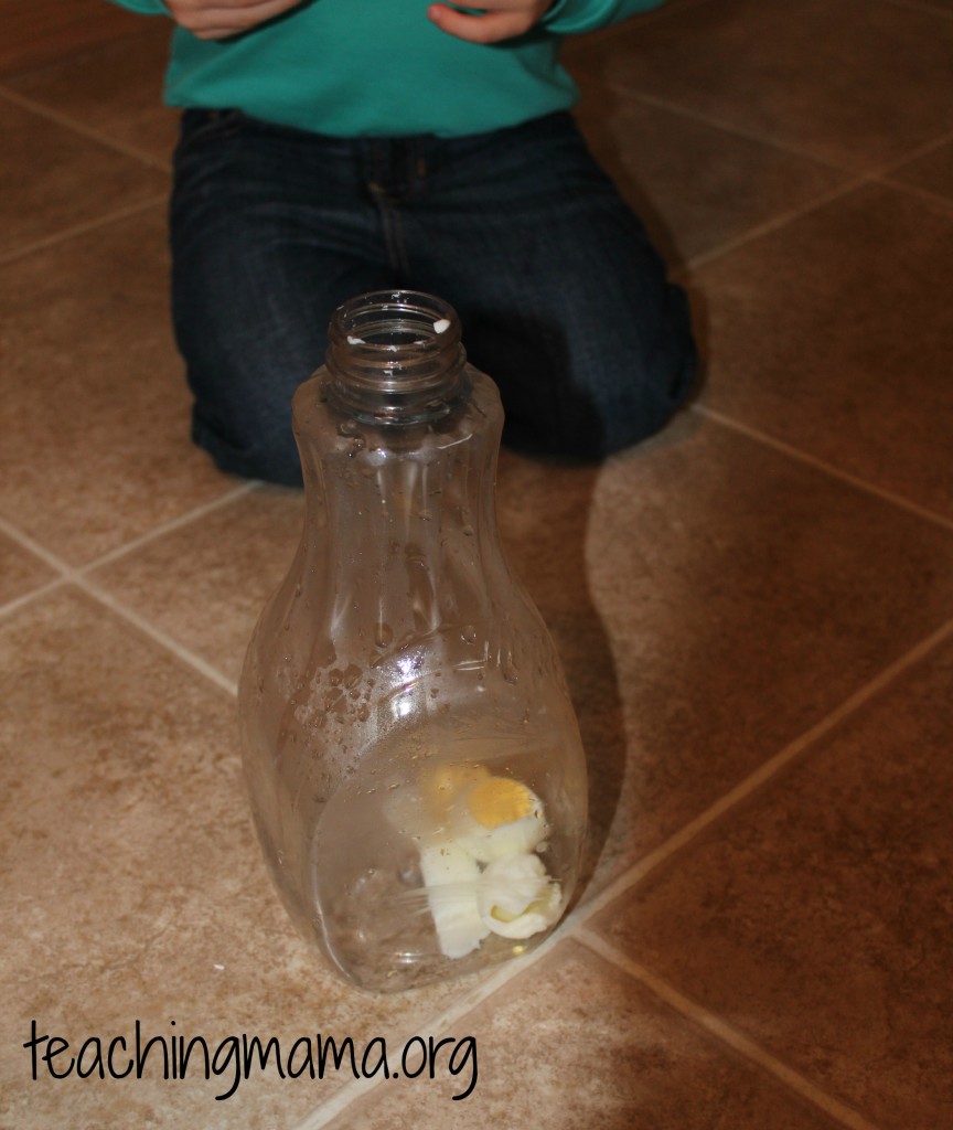 Why does the egg end up in the bottle? FULL EXPERIMENT:  Science Experiment